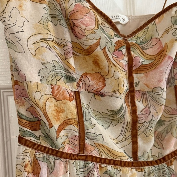 12th Tribe Multicolor Floral Maxi Dress - Picture 3 of 5